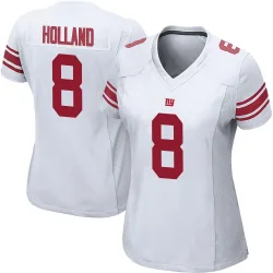 Women's Jevon Holland New York Giants No.8 Game Jersey - White