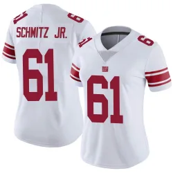 Women's John Michael Schmitz Jr. New York Giants No.61 Limited Vapor Untouchable Jersey - White