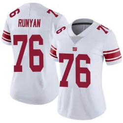 Women's Jon Runyan New York Giants No.76 Limited Vapor Untouchable Jersey - White