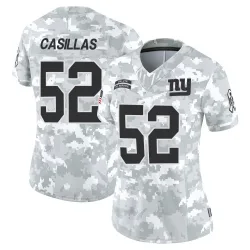 Women's Jonathan Casillas New York Giants No.52 Limited 2024 Salute to Service Jersey - Arctic Camo