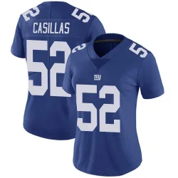 Women's Jonathan Casillas New York Giants No.52 Limited Team Color Vapor Untouchable Jersey - Royal