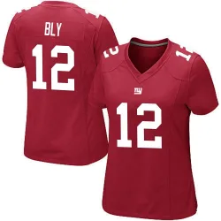Women's Jordan Bly New York Giants No.12 Game Alternate Jersey - Red