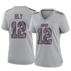 Women's Jordan Bly New York Giants No.12 Game Atmosphere Fashion Jersey - Gray