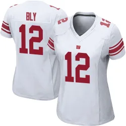 Women's Jordan Bly New York Giants No.12 Game Jersey - White