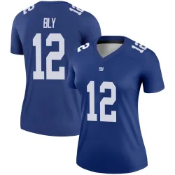 Women's Jordan Bly New York Giants No.12 Legend Jersey - Royal