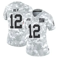 Women's Jordan Bly New York Giants No.12 Limited 2024 Salute to Service Jersey - Arctic Camo