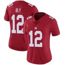 Women's Jordan Bly New York Giants No.12 Limited Alternate Vapor Untouchable Jersey - Red