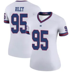 Women's Jordon Riley New York Giants No.95 Legend Color Rush Jersey - White