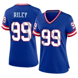 Women's Jordon Riley New York Giants No.99 Game Classic Jersey - Royal