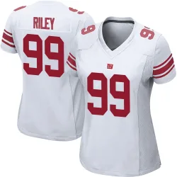 Women's Jordon Riley New York Giants No.99 Game Jersey - White