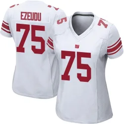 Women's Joshua Ezeudu New York Giants No.75 Game Jersey - White