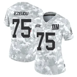 Women's Joshua Ezeudu New York Giants No.75 Limited 2024 Salute to Service Jersey - Arctic Camo