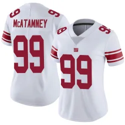 Women's Jude McAtamney New York Giants No.99 Limited Vapor Untouchable Jersey - White