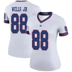 Women's Juice Wells Jr. New York Giants No.88 Legend Color Rush Jersey - White