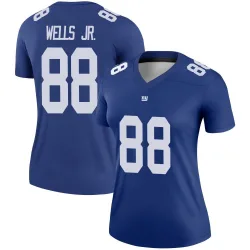 Women's Juice Wells Jr. New York Giants No.88 Legend Jersey - Royal