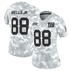 Women's Juice Wells Jr. New York Giants No.88 Limited 2024 Salute to Service Jersey - Arctic Camo