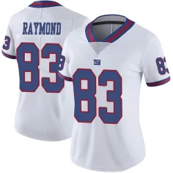 Women's Kalif Raymond New York Giants No.83 Limited Color Rush Jersey - White