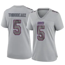 Women's Kayvon Thibodeaux New York Giants No.5 Game Atmosphere Fashion Jersey - Gray