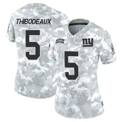 Women's Kayvon Thibodeaux New York Giants No.5 Limited 2024 Salute to Service Jersey - Arctic Camo
