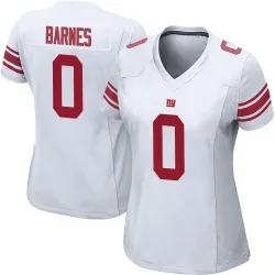 Women's Kevorian Barnes New York Giants No.0 Game Jersey - White