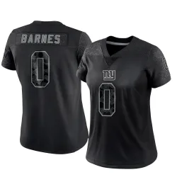 Women's Kevorian Barnes New York Giants No.0 Limited Reflective Jersey - Black