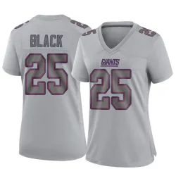 Women's Korie Black New York Giants No.25 Game Atmosphere Fashion Jersey - Gray