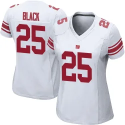Women's Korie Black New York Giants No.25 Game Jersey - White