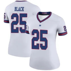 Women's Korie Black New York Giants No.25 Legend Color Rush Jersey - White