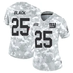Women's Korie Black New York Giants No.25 Limited 2024 Salute to Service Jersey - Arctic Camo