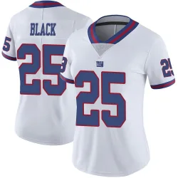 Women's Korie Black New York Giants No.25 Limited Color Rush Jersey - White
