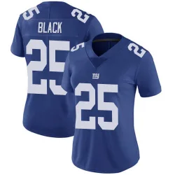 Women's Korie Black New York Giants No.25 Limited Team Color Vapor Untouchable Jersey - Royal