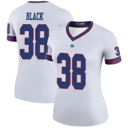 Women's Korie Black New York Giants No.38 Legend Color Rush Jersey - White