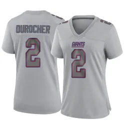 Women's Leo Durocher New York Giants No.2 Game Atmosphere Fashion Jersey - Gray