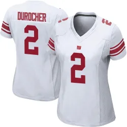 Women's Leo Durocher New York Giants No.2 Game Jersey - White