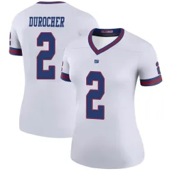 Women's Leo Durocher New York Giants No.2 Legend Color Rush Jersey - White