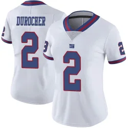 Women's Leo Durocher New York Giants No.2 Limited Color Rush Jersey - White