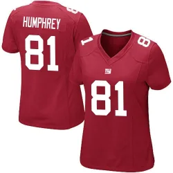 Women's Lil'Jordan Humphrey New York Giants No.81 Game Alternate Jersey - Red