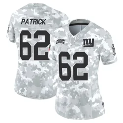 Women's Lucas Patrick New York Giants No.62 Limited 2024 Salute to Service Jersey - Arctic Camo