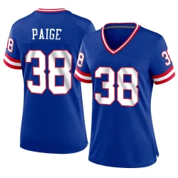 Women's Makari Paige New York Giants No.38 Game Classic Jersey - Royal
