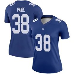 Women's Makari Paige New York Giants No.38 Legend Jersey - Royal