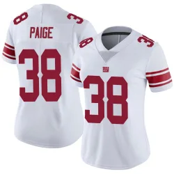 Women's Makari Paige New York Giants No.38 Limited Vapor Untouchable Jersey - White