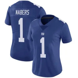 Women's Malik Nabers New York Giants No.1 Limited Team Color Vapor Untouchable Jersey - Royal
