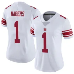 Women's Malik Nabers New York Giants No.1 Limited Vapor Untouchable Jersey - White