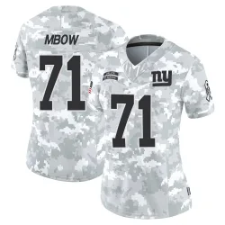 Women's Marcus Mbow New York Giants No.71 Limited 2024 Salute to Service Jersey - Arctic Camo