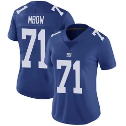 Women's Marcus Mbow New York Giants No.71 Limited Team Color Vapor Untouchable Jersey - Royal