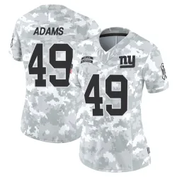 Women's Matthew Adams New York Giants No.49 Limited 2024 Salute to Service Jersey - Arctic Camo