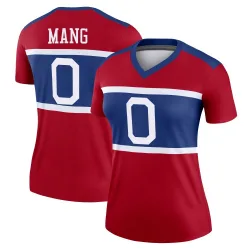 Women's Maximilian Mang New York Giants No.0 Legend Century Alternate Jersey - Red