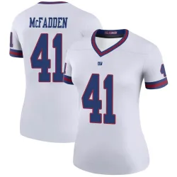Women's Micah McFadden New York Giants No.41 Legend Color Rush Jersey - White