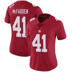 Women's Micah McFadden New York Giants No.41 Limited Alternate Vapor Untouchable Jersey - Red