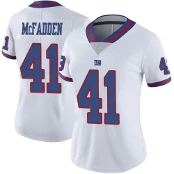 Women's Micah McFadden New York Giants No.41 Limited Color Rush Jersey - White